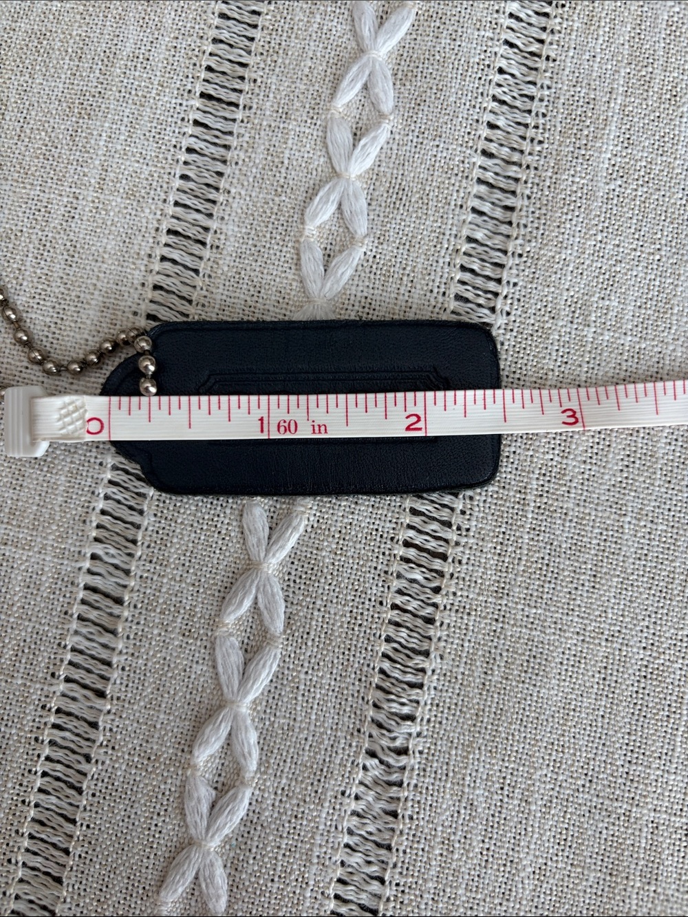 Vintage Coach hang tag navy blue - Picture 3 of 3